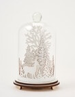 Christmas Shop LED D&eacute;cor, Forest Scene Cloche product photo