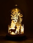 Christmas Shop LED D&eacute;cor, Forest Scene Cloche product photo View 02 S