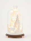 Christmas Shop LED D&eacute;cor, Forest Scene Cloche product photo View 03 S