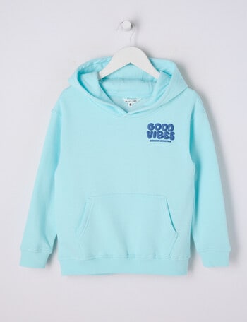 Mac & Ellie Good Vibes Oversize Hoodie, Dark Ice product photo
