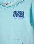 Mac & Ellie Good Vibes Oversize Hoodie, Dark Ice product photo View 03 S
