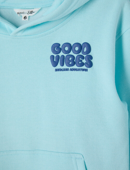Mac & Ellie Good Vibes Oversize Hoodie, Dark Ice product photo View 03 L