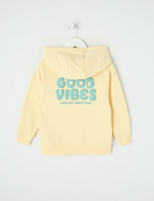 Mac & Ellie Good Vibes Oversize Hoodie, Butter product photo View 02 L