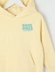 Mac & Ellie Good Vibes Oversize Hoodie, Butter product photo View 03 S
