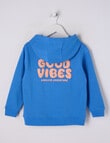 Mac & Ellie Good Vibes Oversize Hoodie, Sea product photo View 02 S