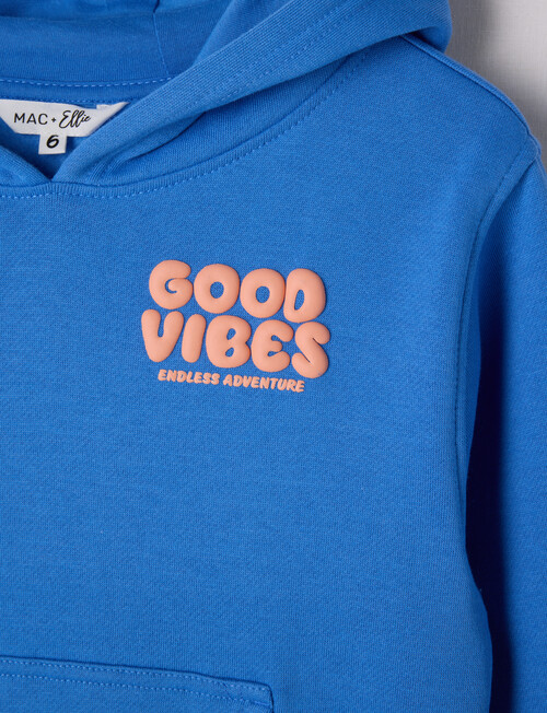 Mac & Ellie Good Vibes Oversize Hoodie, Sea product photo View 03 L