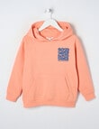 Mac & Ellie Good Vibes Oversize Hoodie, Peach product photo