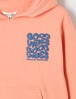 Mac & Ellie Good Vibes Oversize Hoodie, Peach product photo View 03 S