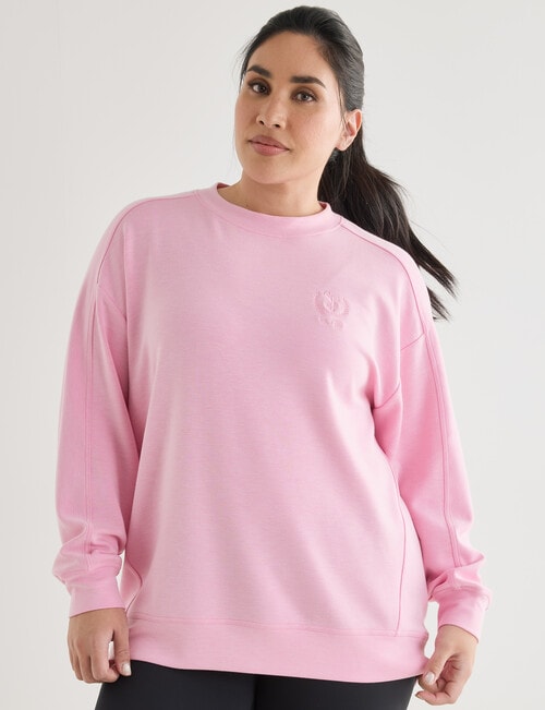 Superfit Crew Sweatshirt, Pop Pink product photo