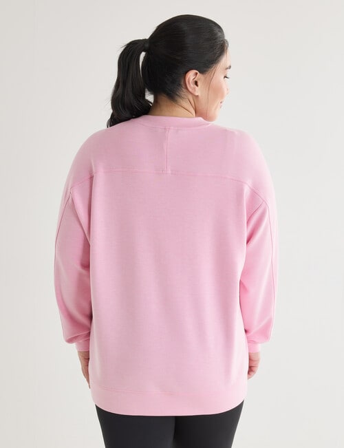 Superfit Crew Sweatshirt, Pop Pink product photo View 02 L