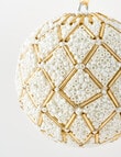 Christmas Shop Beaded Bauble, Snow product photo View 03 S
