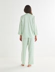 Whistle Sleep Satin PJ Set, Lime Spot product photo View 02 S