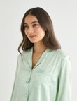 Whistle Sleep Satin PJ Set, Lime Spot product photo View 04 S