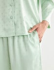 Whistle Sleep Satin PJ Set, Lime Spot product photo View 05 S