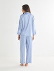 Whistle Sleep Satin PJ Set, Pale Blue Spot product photo View 02 S