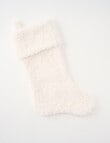 Christmas Shop Boucle Stocking, Snow product photo