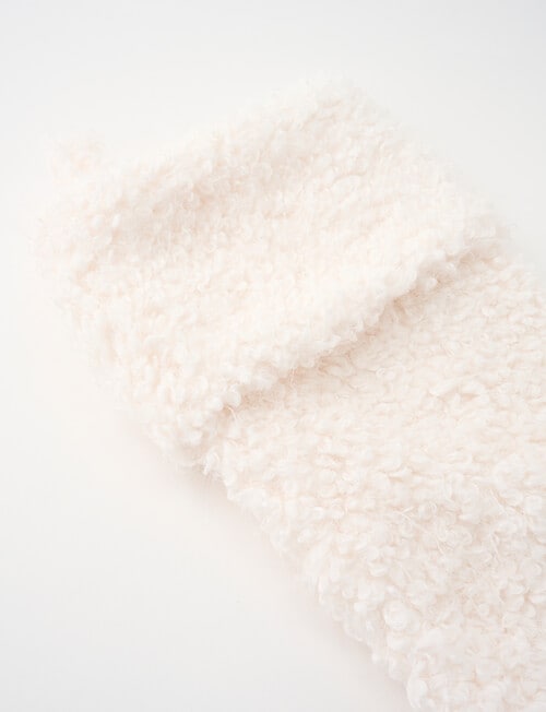 Christmas Shop Boucle Stocking, Snow product photo View 02 L