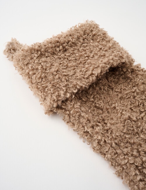 Christmas Shop Boucle Stocking, Beige product photo View 02 L