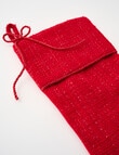 Christmas Shop Sparkle Tweed Stocking, Ruby product photo View 02 S
