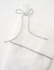 Christmas Shop Sparkle Tweed Stocking, Snow product photo View 03 S