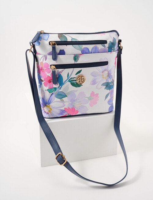 Boston + Bailey Floral Printed Crossbody Bag, Watercolour product photo