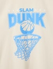 Sleep Squad Knit Woven PJ Set, Slam Dunk Check product photo View 02 S