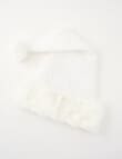 Christmas Shop Sparkle Tweed Santa Hat, Snow product photo