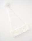 Christmas Shop Sparkle Tweed Santa Hat, Snow product photo View 02 S
