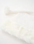 Christmas Shop Sparkle Tweed Santa Hat, Snow product photo View 03 S