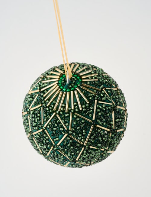 Christmas Shop Beaded Bauble Forest product photo View 02 L