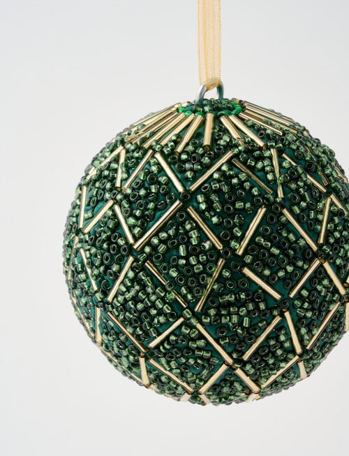 Christmas Shop Beaded Bauble Forest product photo View 03 L