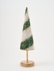 Christmas Shop Beaded Tree D&eacute;cor, Green, Large product photo