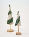 Christmas Shop Beaded Tree D&eacute;cor, Green, Small product photo View 04 S
