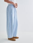 Zest Lounge Brushed Barrel Leg Jogger, Blue Wash product photo View 05 S