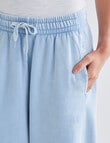 Zest Lounge Brushed Barrel Leg Jogger, Blue Wash product photo View 07 S