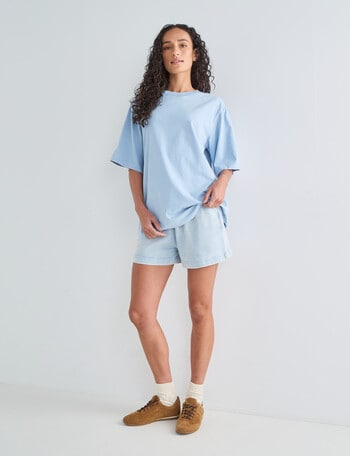 Zest Lounge Loop Back Shorts, Blue Wash product photo