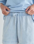 Zest Lounge Loop Back Shorts, Blue Wash product photo View 05 S