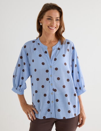 Line 7 Fresco Shirt, Brown Spot product photo
