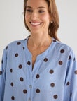 Line 7 Fresco Shirt, Brown Spot product photo View 04 S