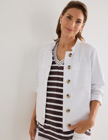 Line 7 Bermuda Jacket, White product photo