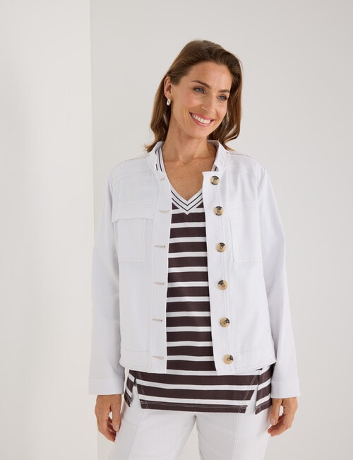 Line 7 Bermuda Jacket, White product photo View 04 L