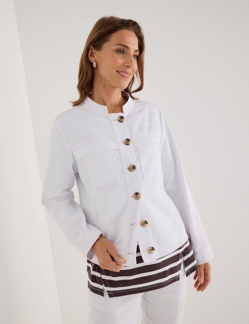 Line 7 Bermuda Jacket, White product photo View 05 L