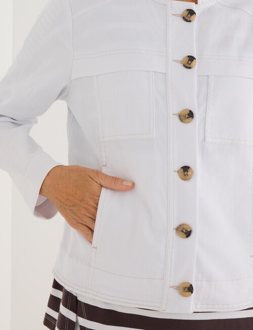 Line 7 Bermuda Jacket, White product photo View 06 L
