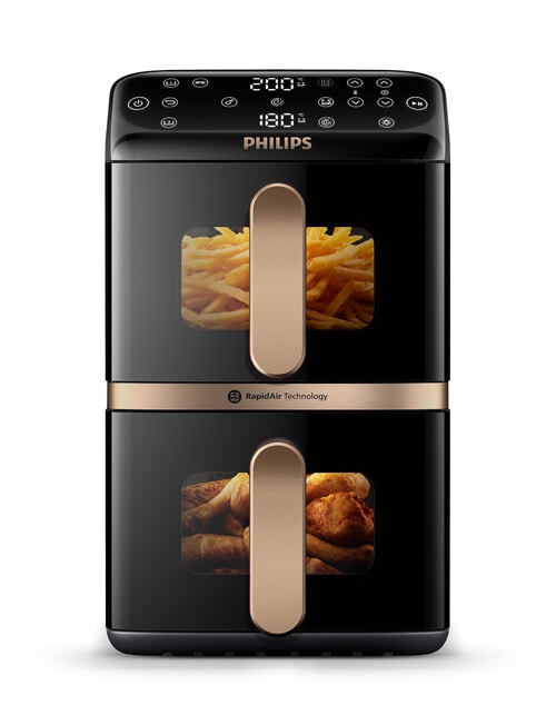 Philips 10 Litre Double Stack Air Fryer, Black, NA462/70 product photo View 02 L