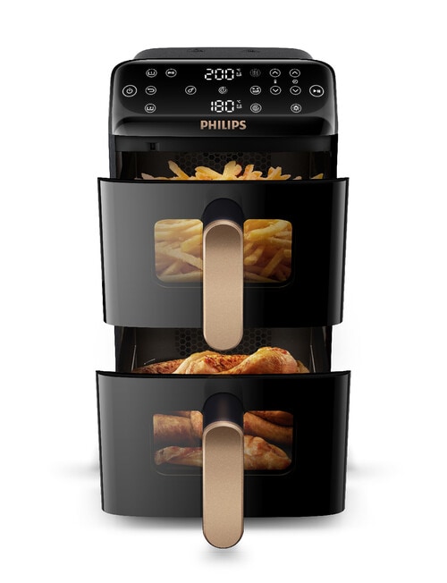 Philips 10 Litre Double Stack Air Fryer, Black, NA462/70 product photo View 03 L