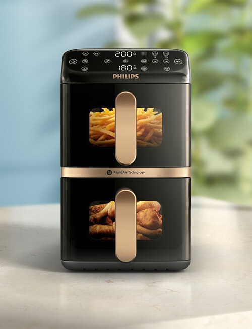 Philips 10 Litre Double Stack Air Fryer, Black, NA462/70 product photo View 05 L