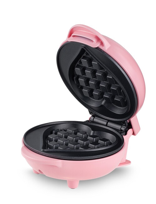 Sheffield Mini Waffle Maker Heart Shaped, PLA923-PNK, Pink product photo