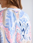 Line 7 Mosaic Pintuck Shirt, Print product photo View 05 S