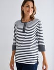 Line 7 Pathway Stripe Tee, Black Stripe product photo