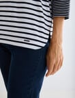 Line 7 Pathway Stripe Tee, Black Stripe product photo View 05 S